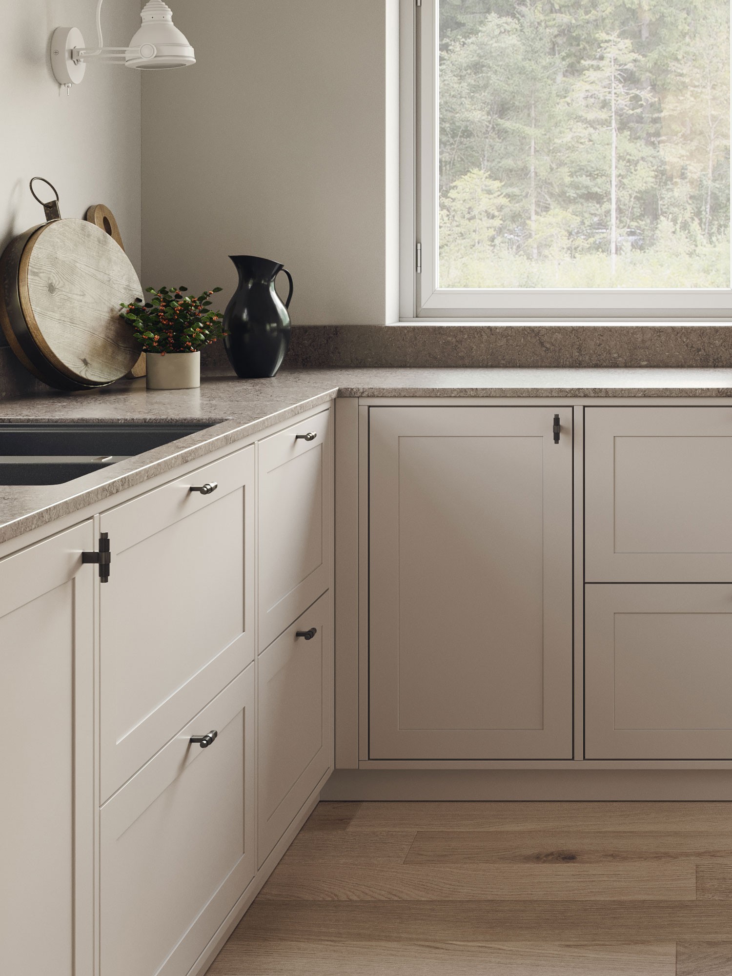 Discreet Küchentür