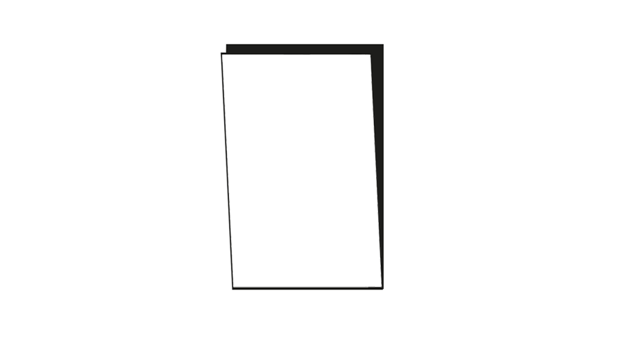 Plain Opvaskemaskine front 60 x 80 cm