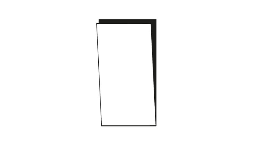 Edge Diskmaskinslucka 45 x 80 cm