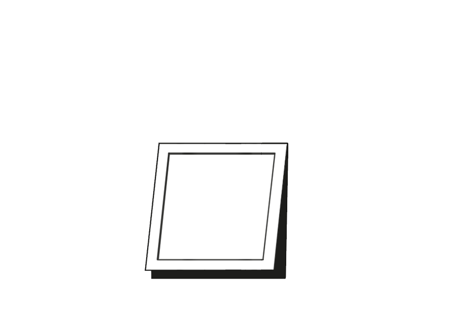 Slim Tür 40 x 40 cm