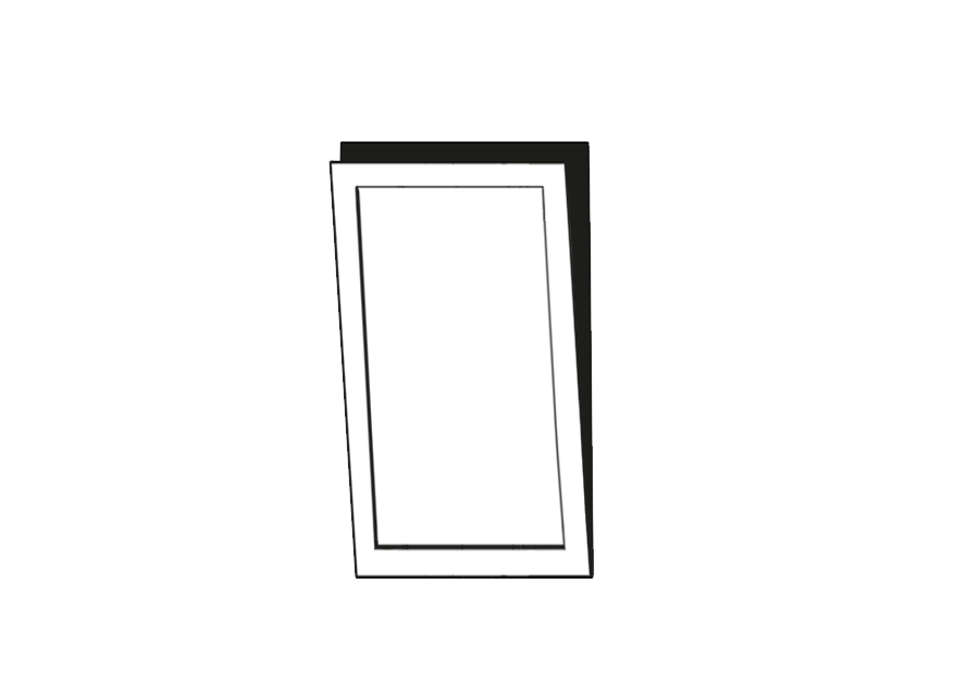 Slim Front voor vaatwasser 45 x 80 cm