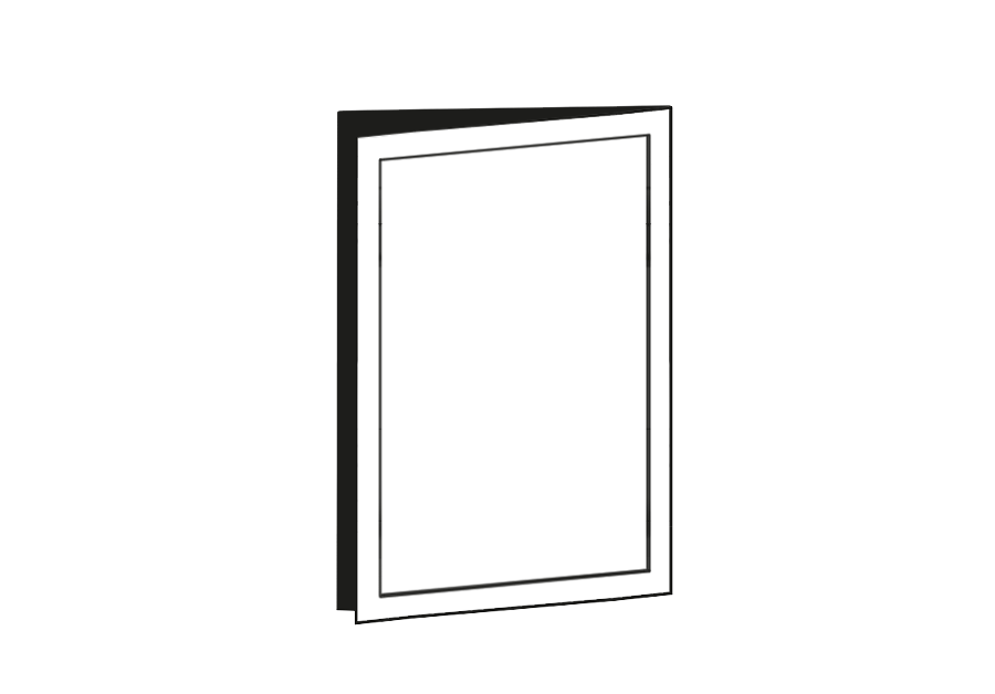 Slim Door for refrigerator/freezer 60 x 90 cm