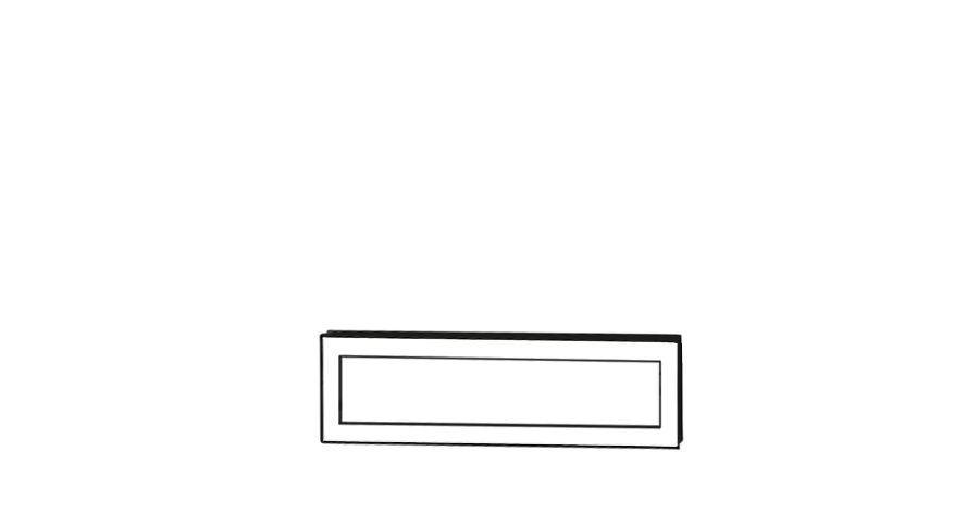 Slim Drawer front 80 x 26 cm