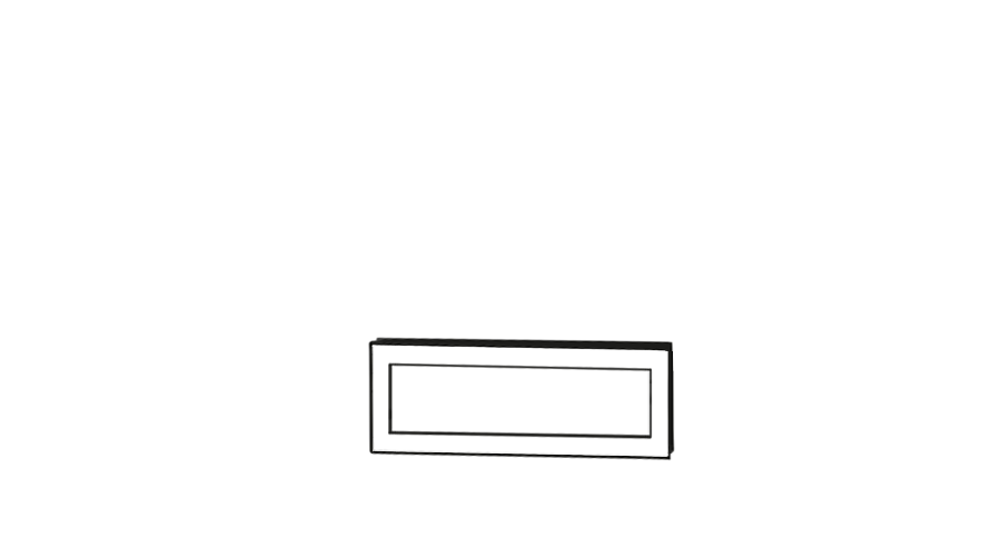 Slim Drawer front 60 x 20 cm