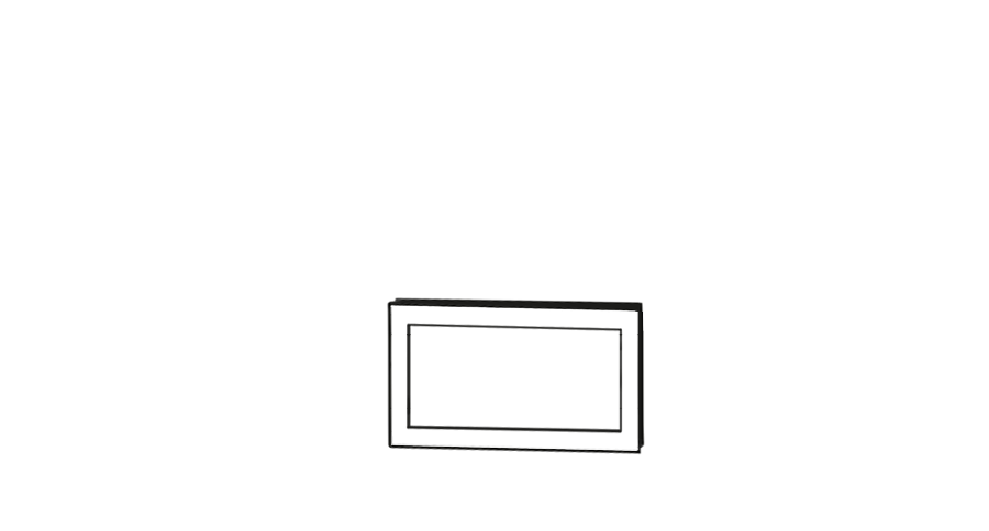 Slim Drawer front 50 x 31 cm