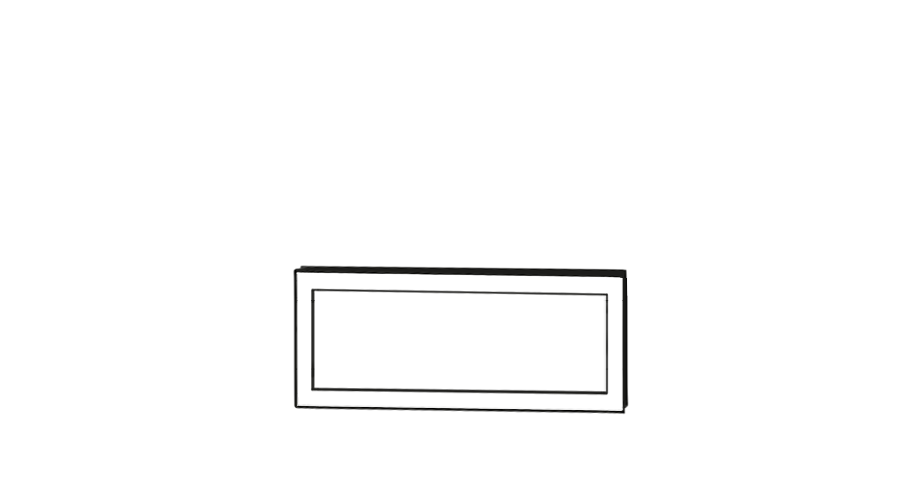 Slim Face de tiroir 80 x 31 cm