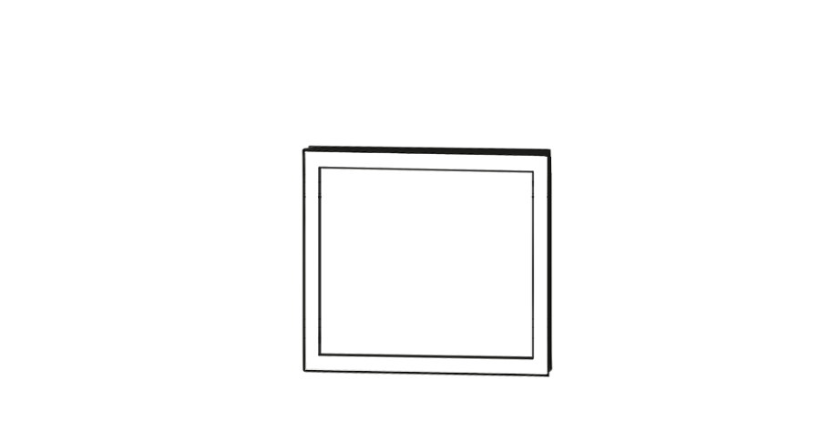 Slim Schubladenfront 60 x 57 cm