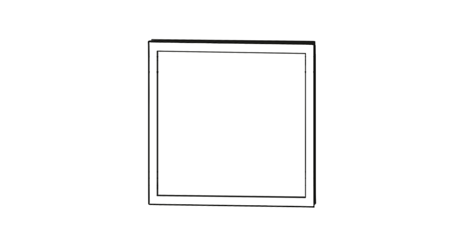 Slim Face de tiroir 80 x 80 cm