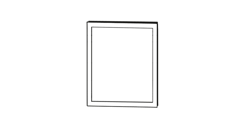 Slim Drawer front 60 x 80 cm