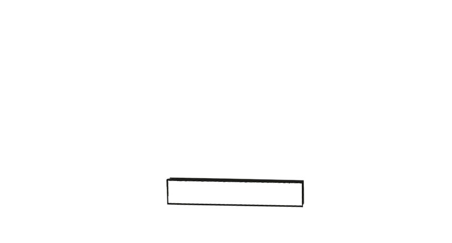 Edge Lådfront 60 x 10 cm