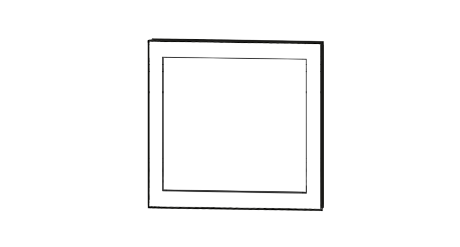 Discreet Face de tiroir 80 x 80 cm