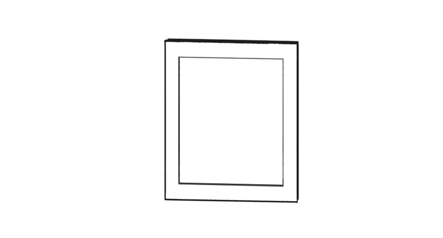 Discreet Face de tiroir 60 x 80 cm