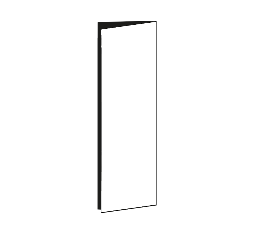 Plain Tür 40 x 195 cm