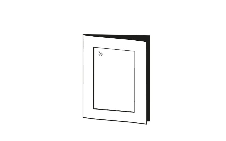 Glass door 60 x 70 cm