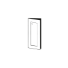 Porte vitrée 32 x 92 cm
