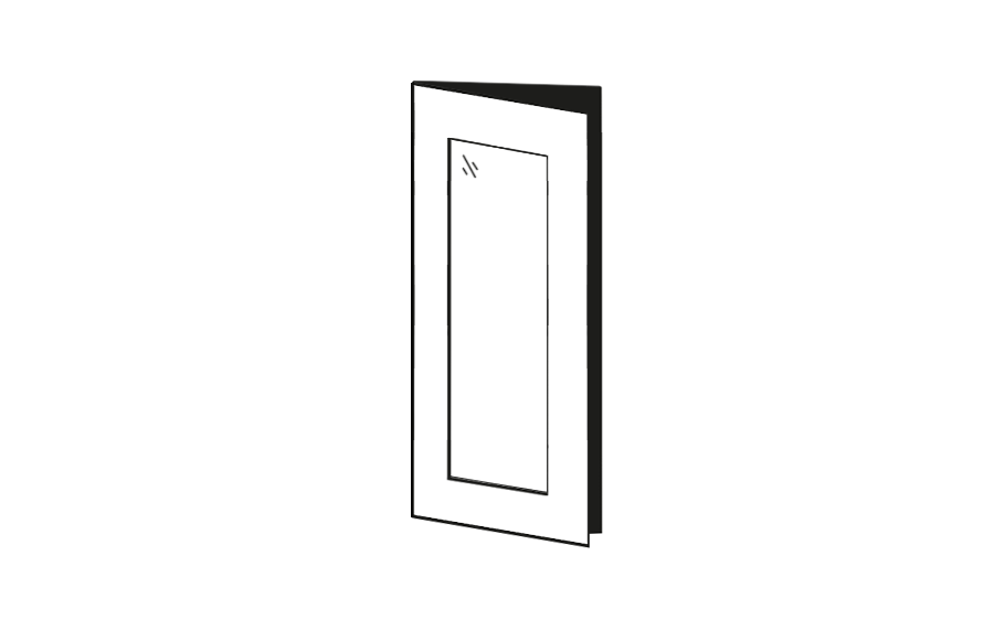 Glass door 32 x 92 cm Glass door 32 x 92 cm