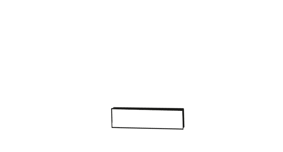 Lådfront 50 x 13 cm