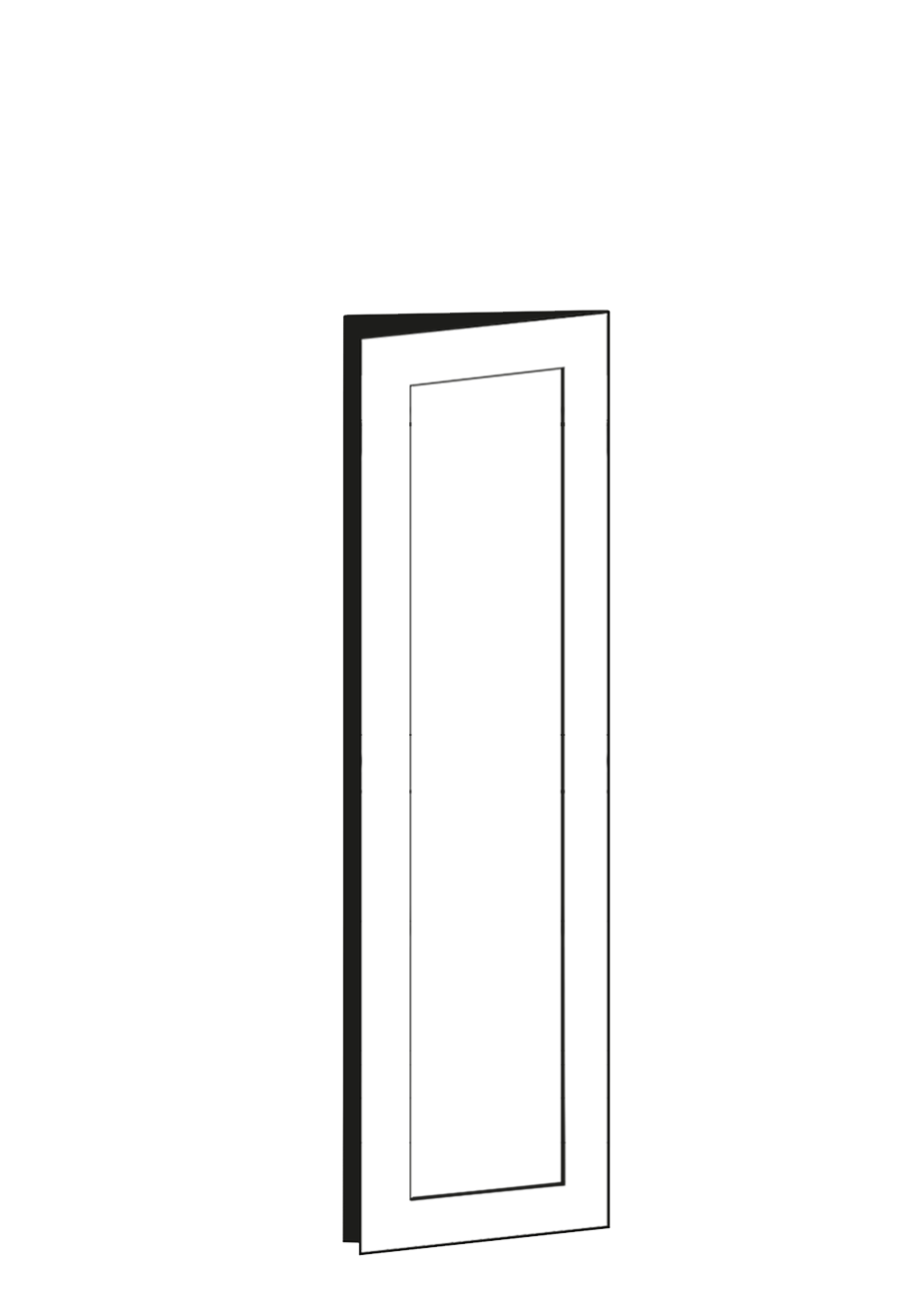 Discreet Dør 40 x 195 cm
