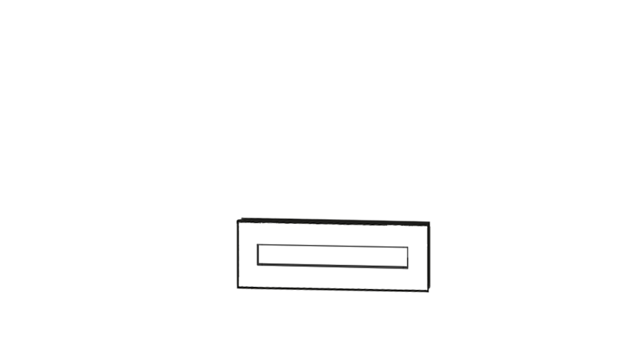 Discreet Lådfront 60 x 26 cm