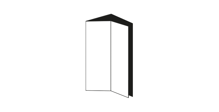 Edge hörnskåpslucka 2st 30x70