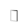 Slim Tür für Eckschrank 32 x 70 cm